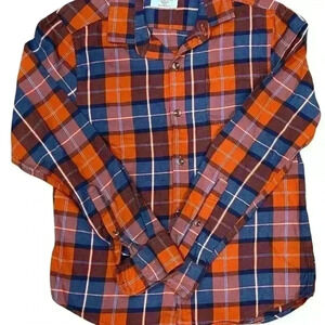 Boys Class Club modern fit button down plaid shirt size 10-12